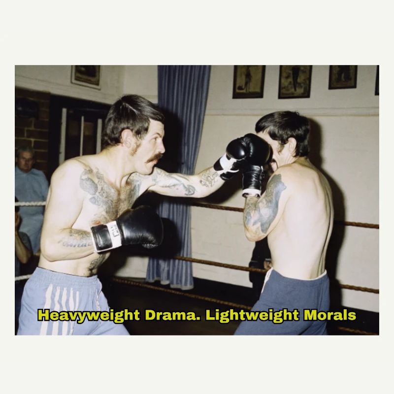 Match de boxe avec un message moral