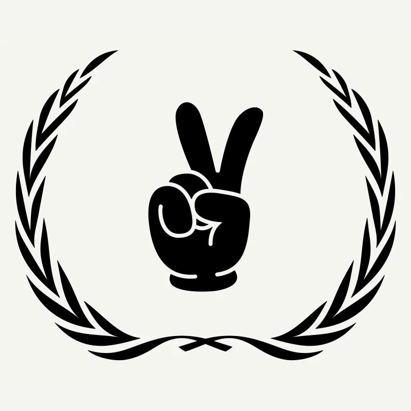 Peace Hand Comic Kranz