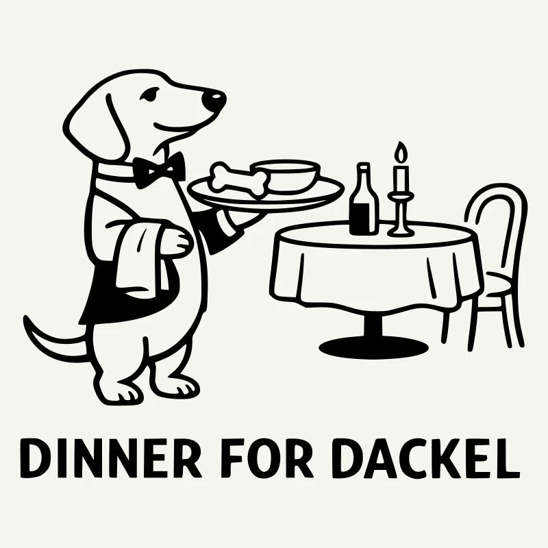 Dîner pour teckel