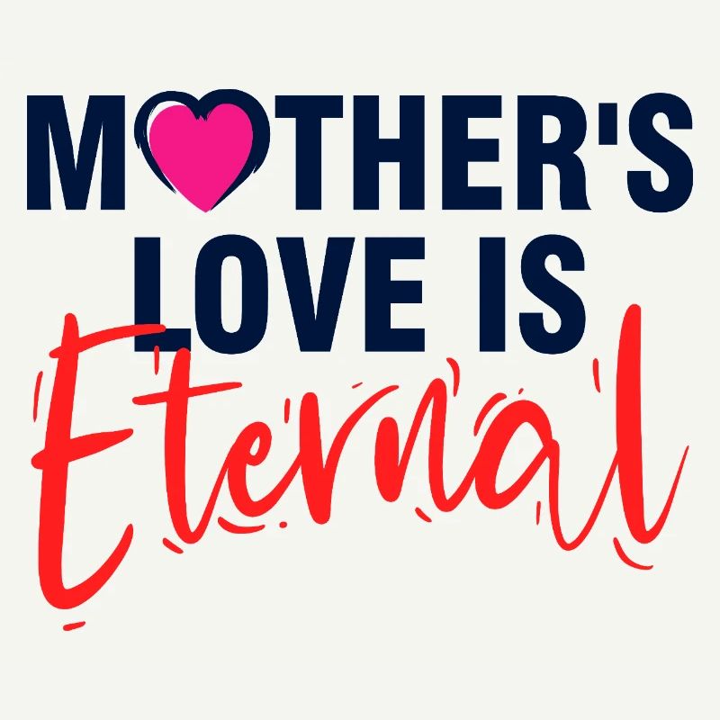 L’amour de la mère est une typographie élégante éternelle