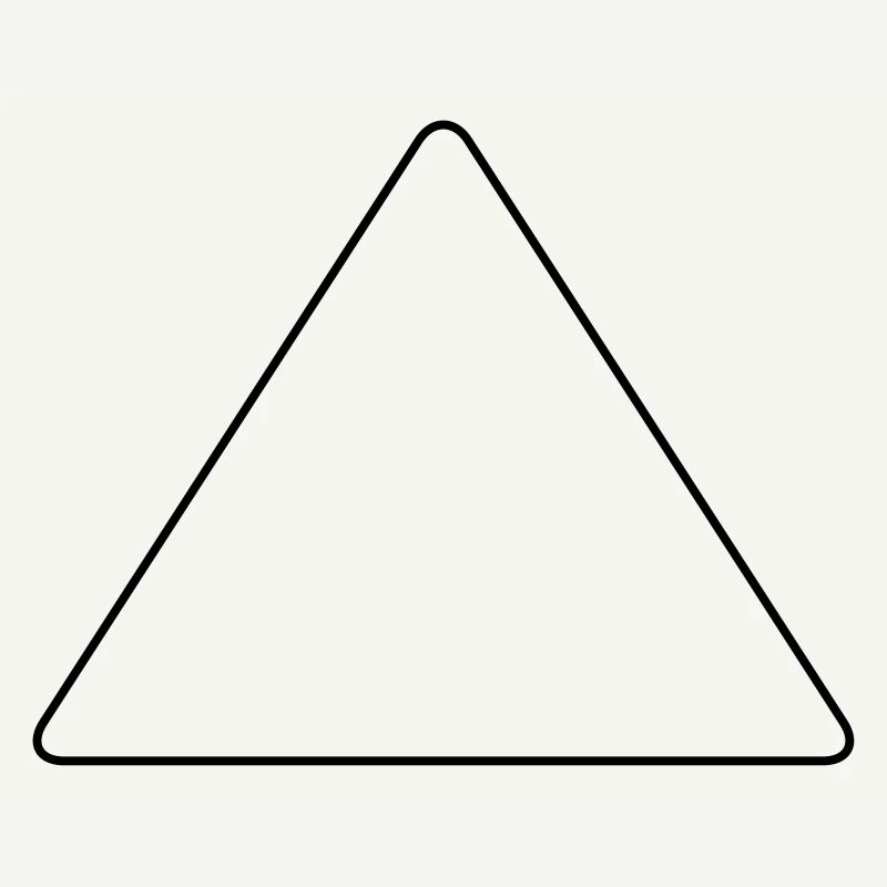 Triangle avec coins arrondis
