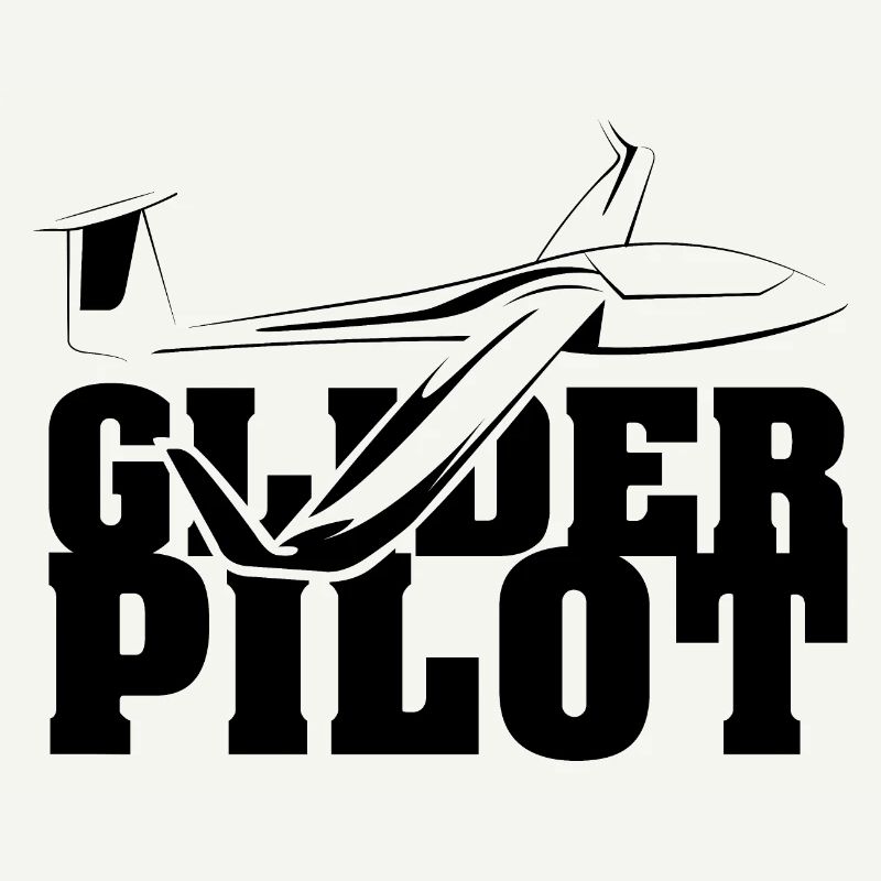 glider pilot symbol team flying aviator glider