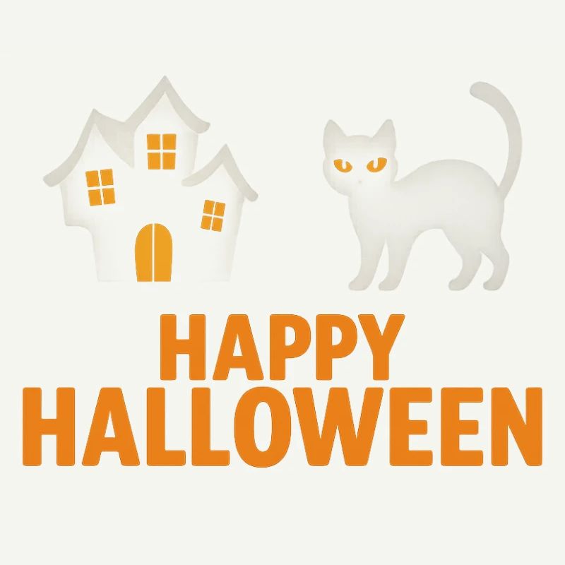 Conception de chat et de maison hantée d’Halloween