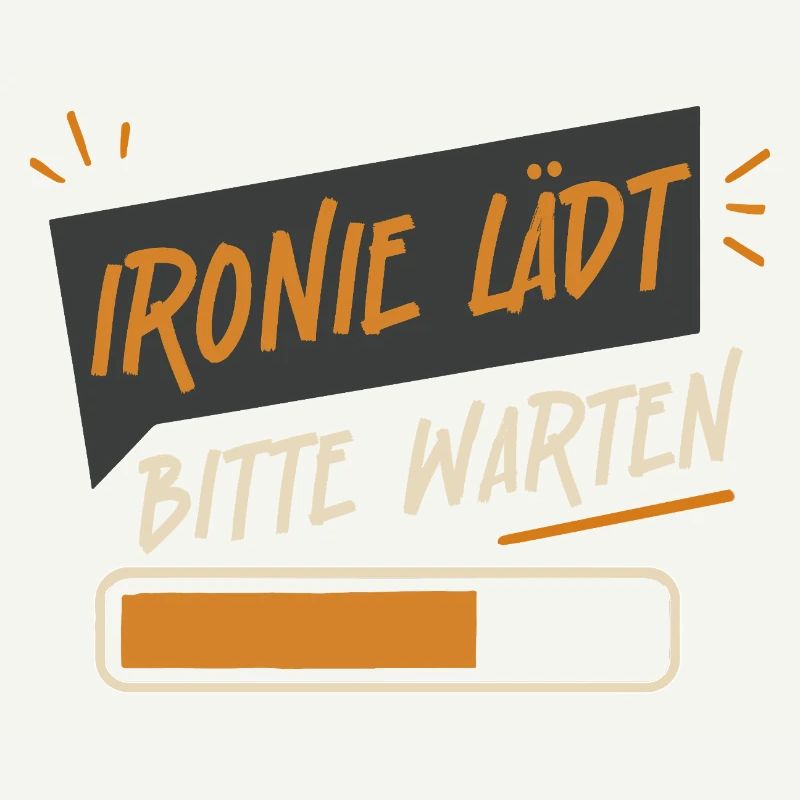 Irony invites please wait - funny design for the office