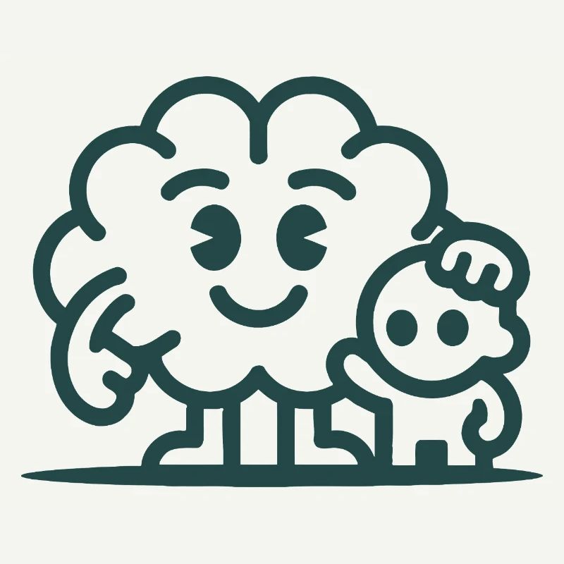 Friendly Cloud Duo Illustration