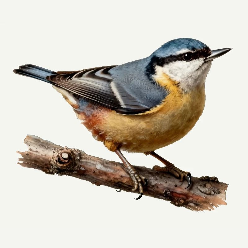 Nuthatch on branch