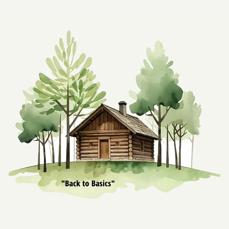 Back to Basics Cabin in Woods