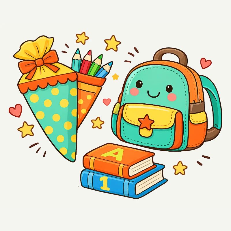 Cozy Back to School Backpack with Pens