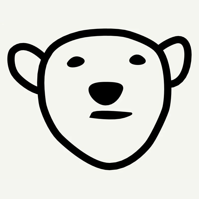 Eisbär Kopf