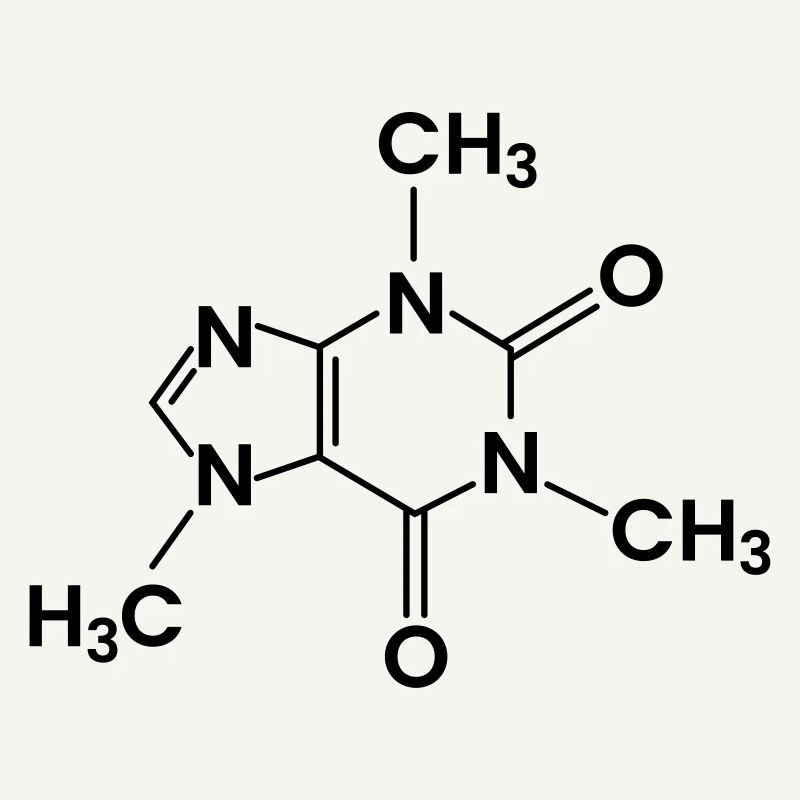 Coffee Chemical Structure Caffeine