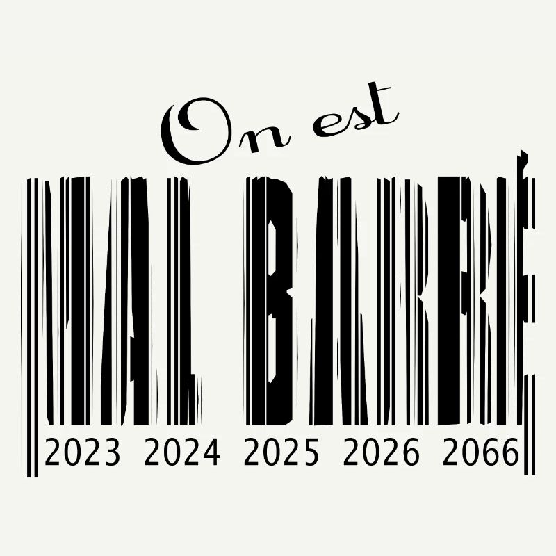 Poorly crossed out barcode