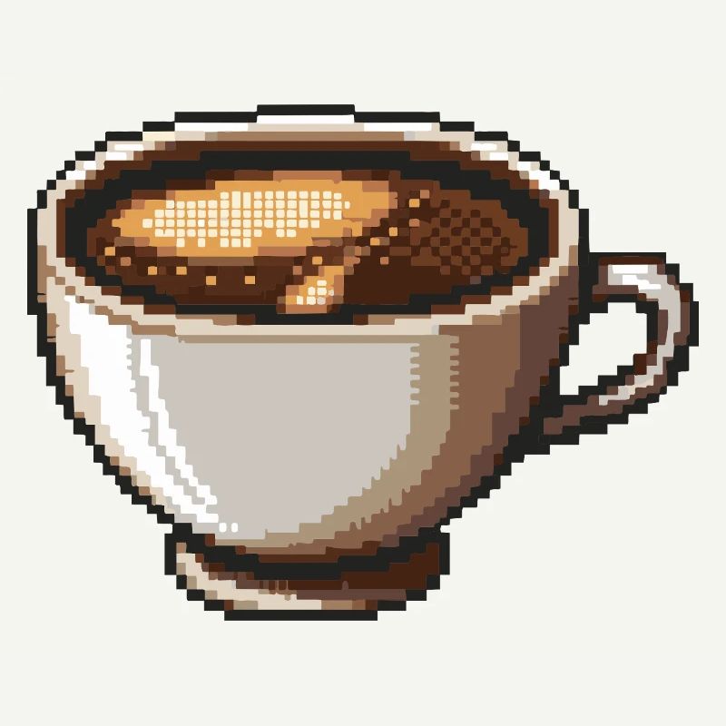 PixelKaffee Kaffeetasse Kunst