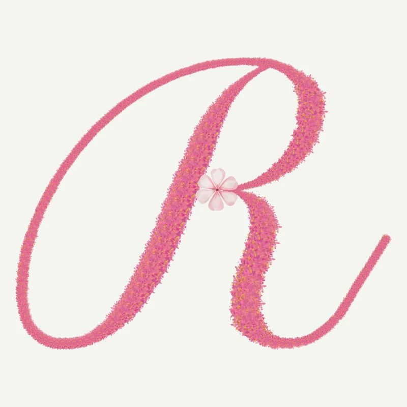R, for Royal, delicate elegance with meaning