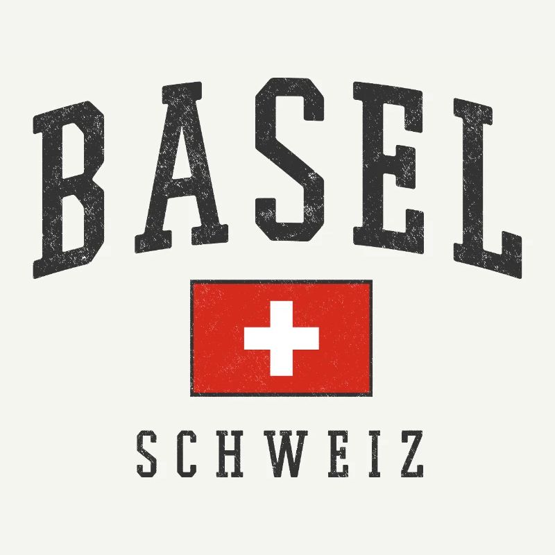 Bâle Suisse Design avec drapeau
