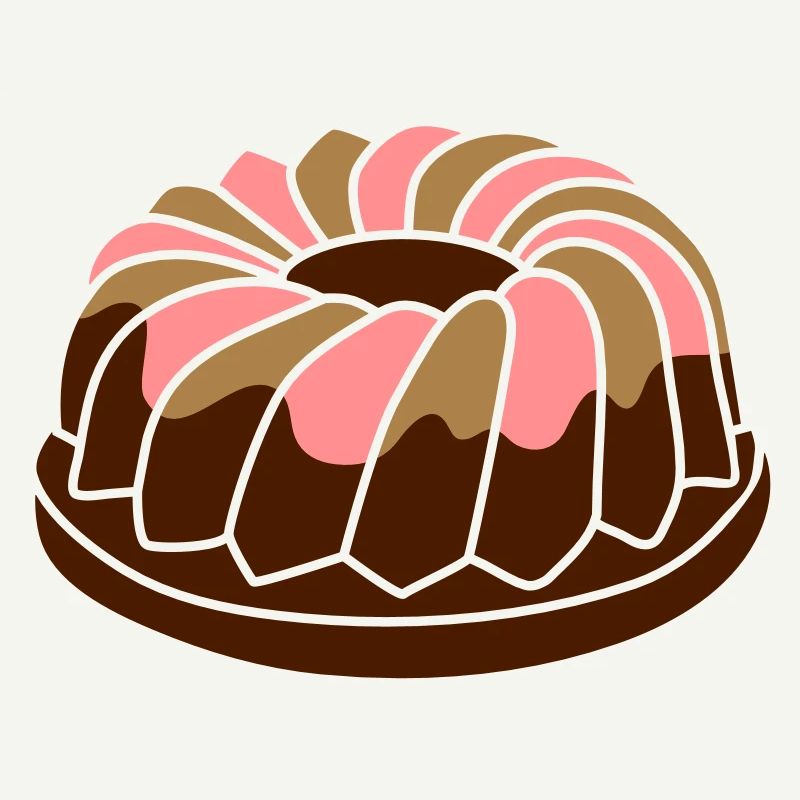A ring cake with icing