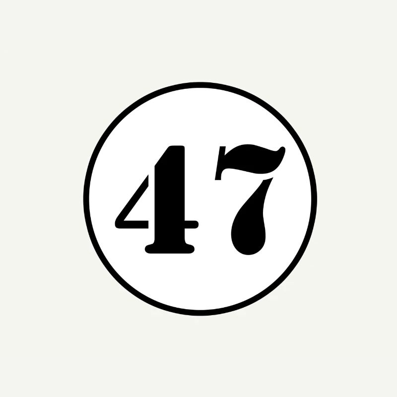 NUMMER 47 Siebenundvierzig Geburtstag Geschenk