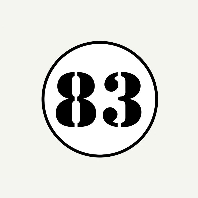 NUMBER 83 eighty three birthday gift