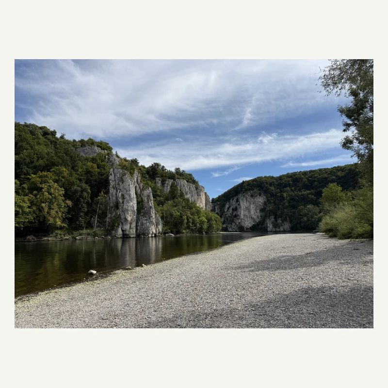 Kelheim River Cliffs Landscape Danube Gorge