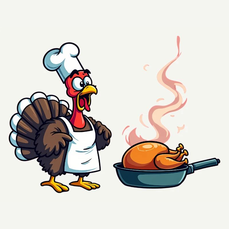 Cuisinier de dinde de Thanksgiving