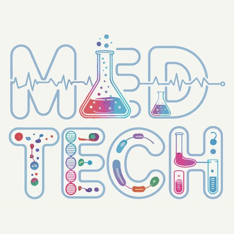 Conception de la science néon du laboratoire MedTech