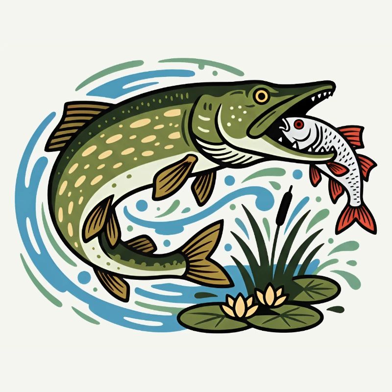 Le brochet attrape le cafard