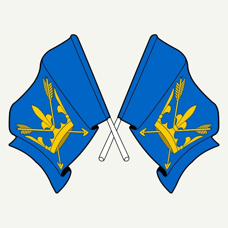 Drapeaux du Suffolk croisés