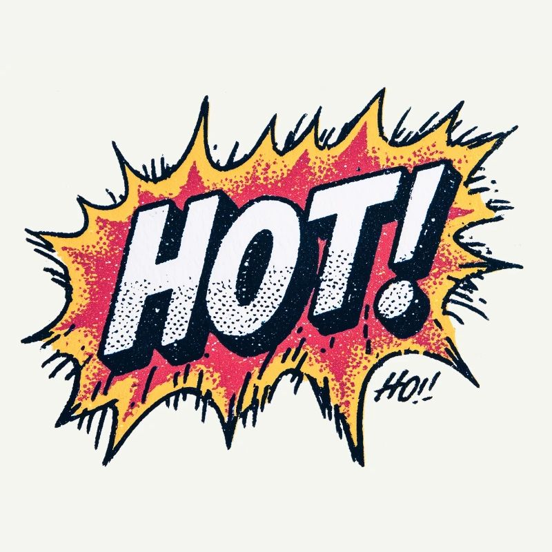 Conception des Explosions de Comics Chauds