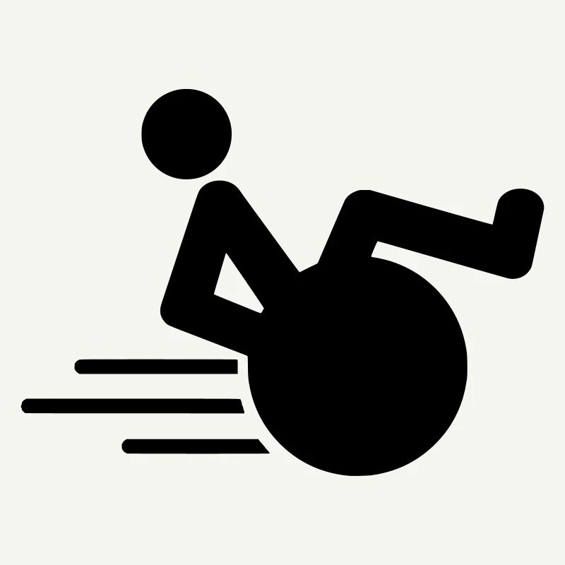 Wheelie avec fauteuil roulant représente l’agilité *
