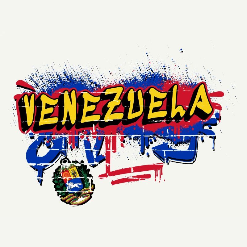 Venezuela graffiti flag design
