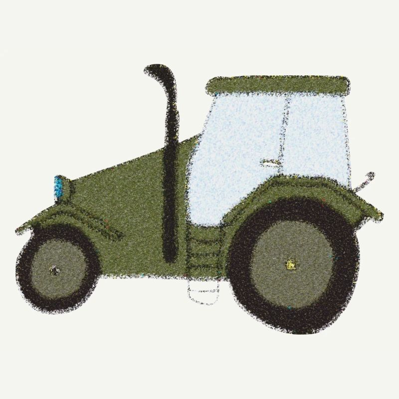 Tractor Oldtimer Impressionism