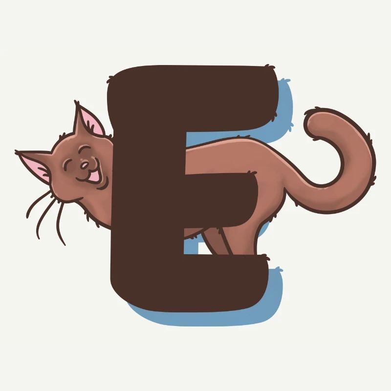 Lettre E du chat