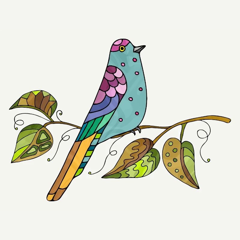 Bunter Vogel