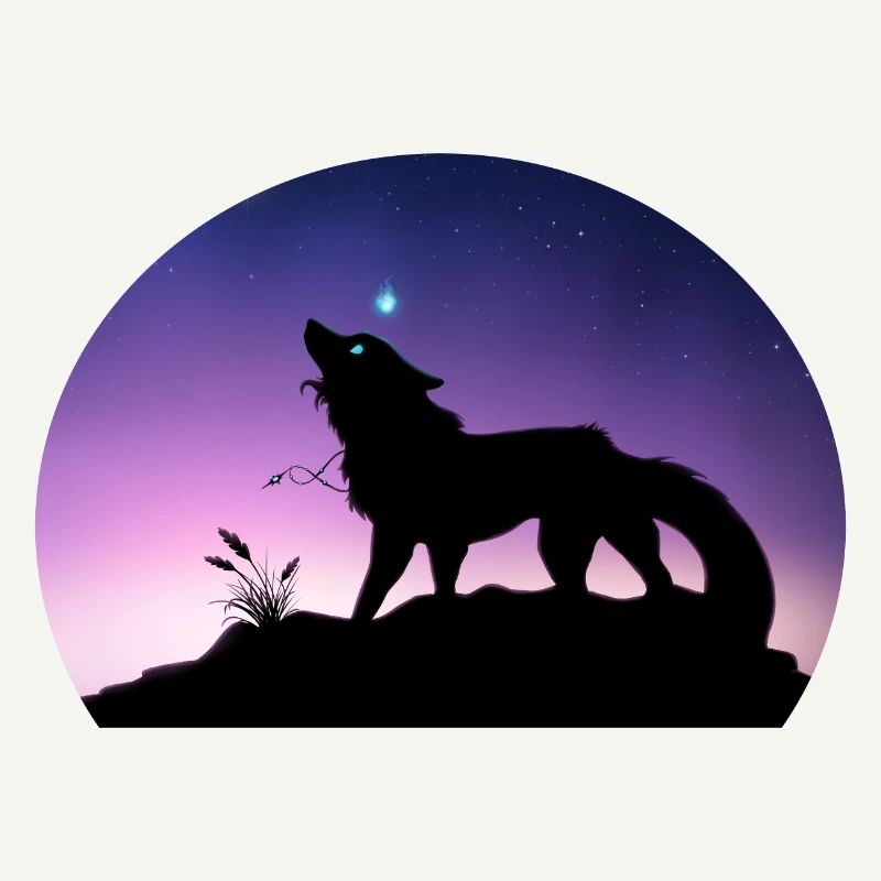 Die Reise eines Sternenwolfs - Silouhette Nocturne