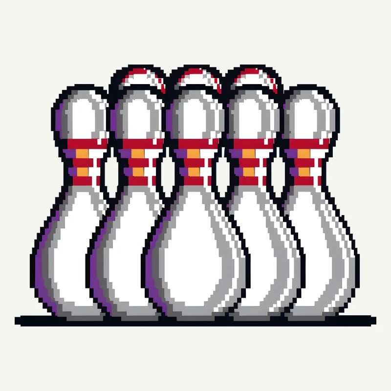 Pixel Bowling Pins