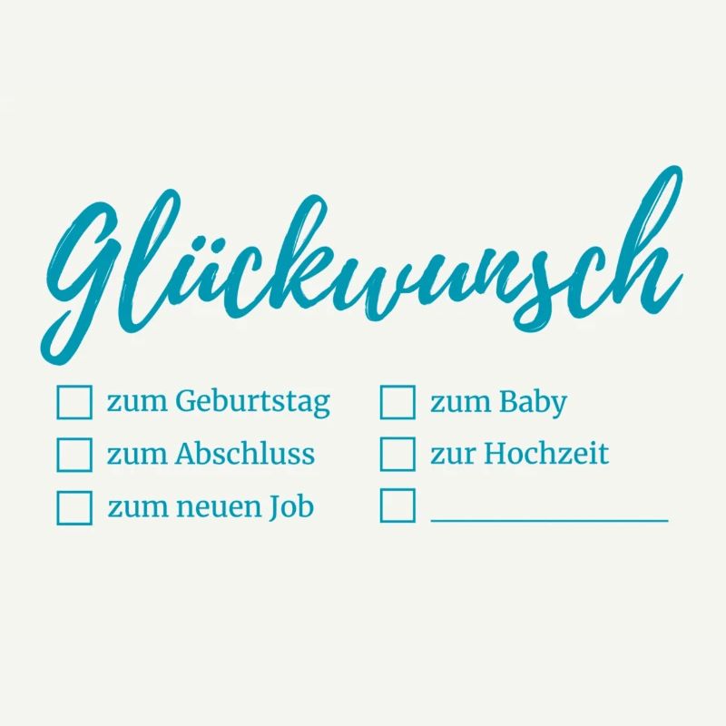 Congratulations lettering checkboxes