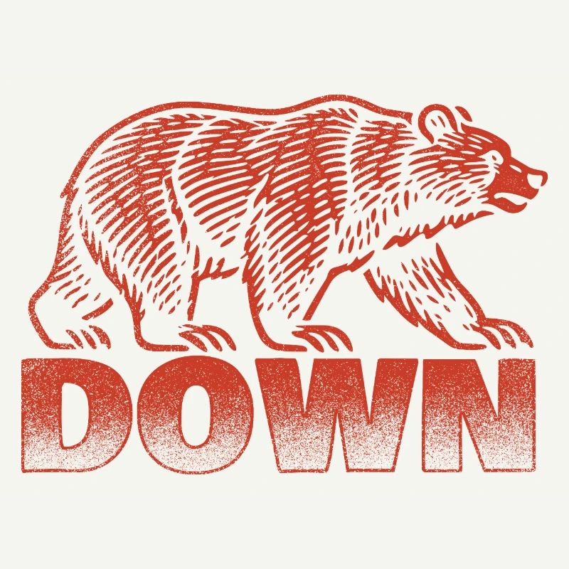 Down Bear Lover Cute Funny Animal Statement