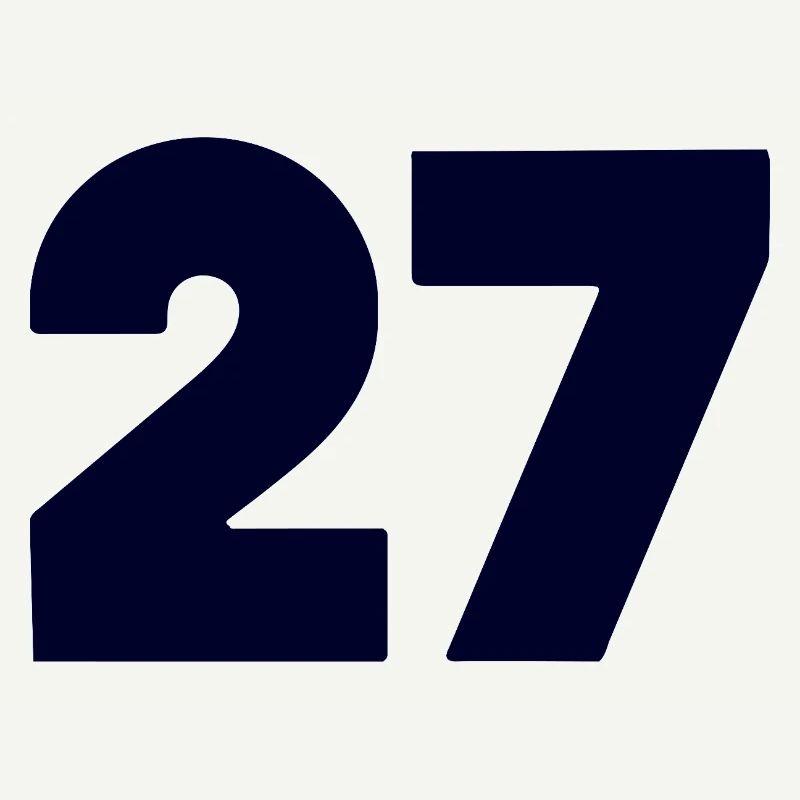 Fett 27 Numerisches Emblem