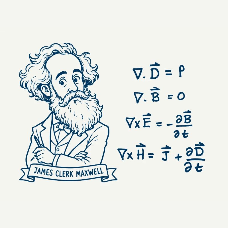 Maxwell et les équations en bleu