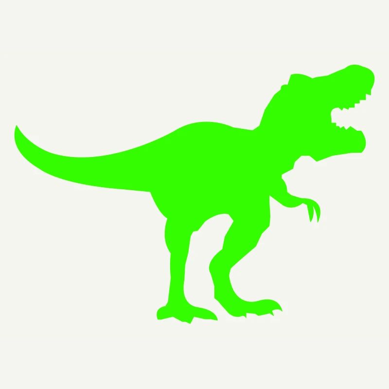 Silhouette de Dino Rex Vert