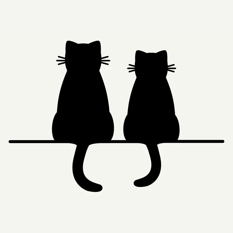 Cadeau d'amour d'amitié de chat de chats de chat