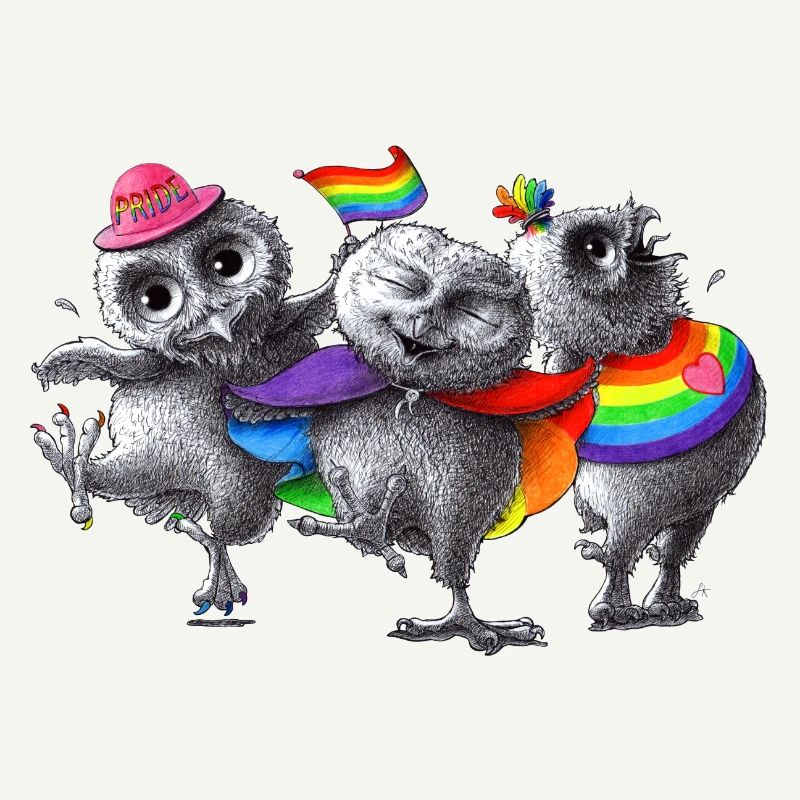 Happy Dancing Pride Owls