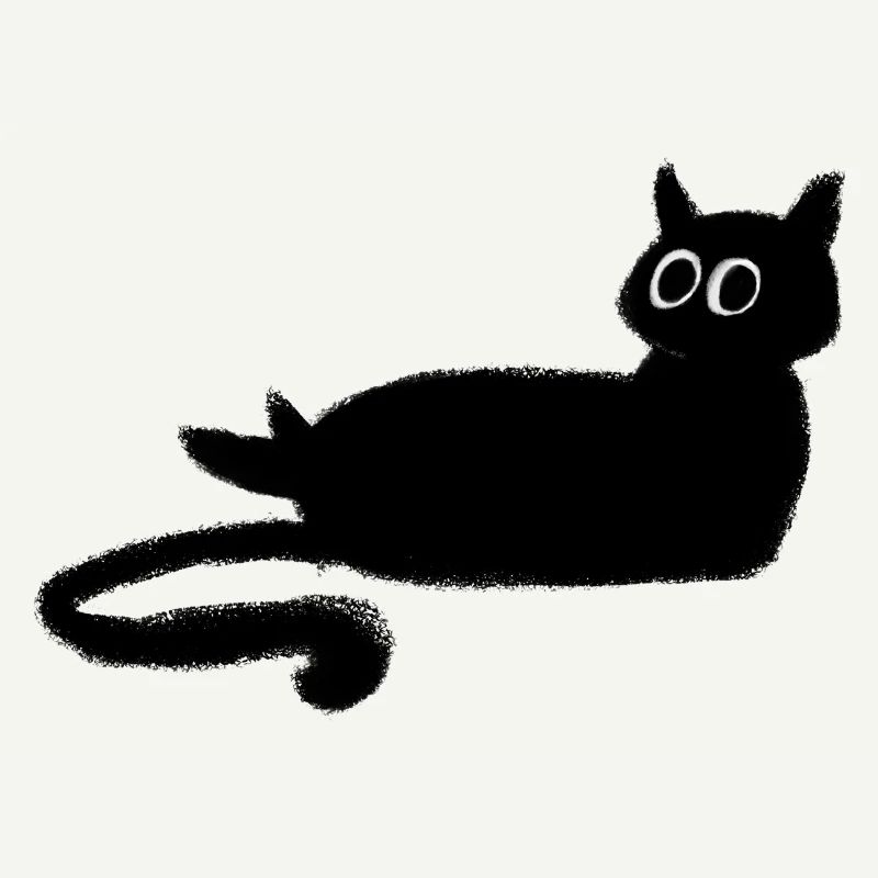 Anthrazit Schwarze Katze