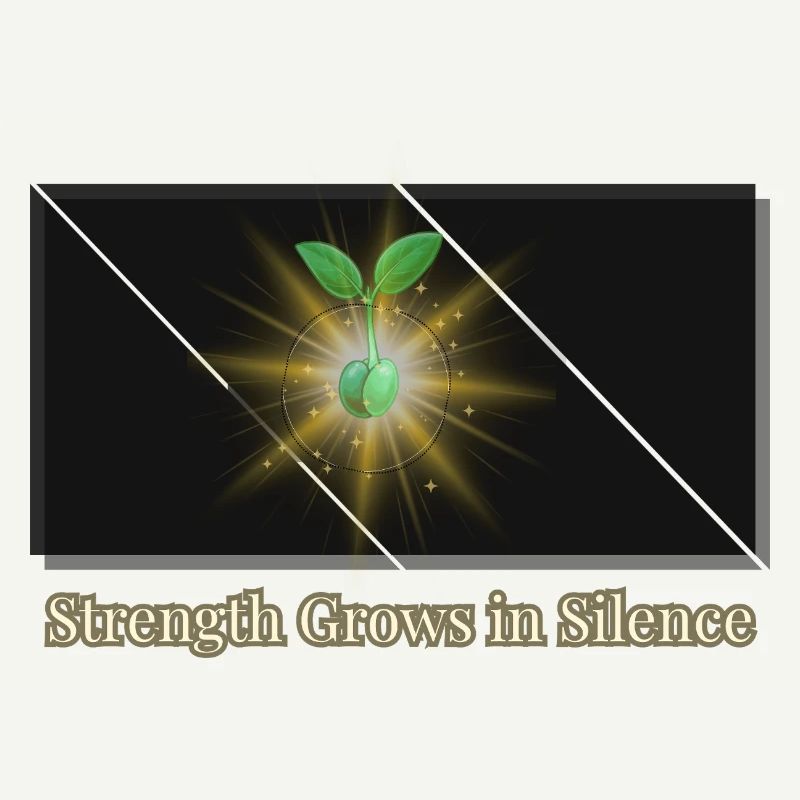 La force grandit dans le silence 🌱 | Reste calme, reste fort