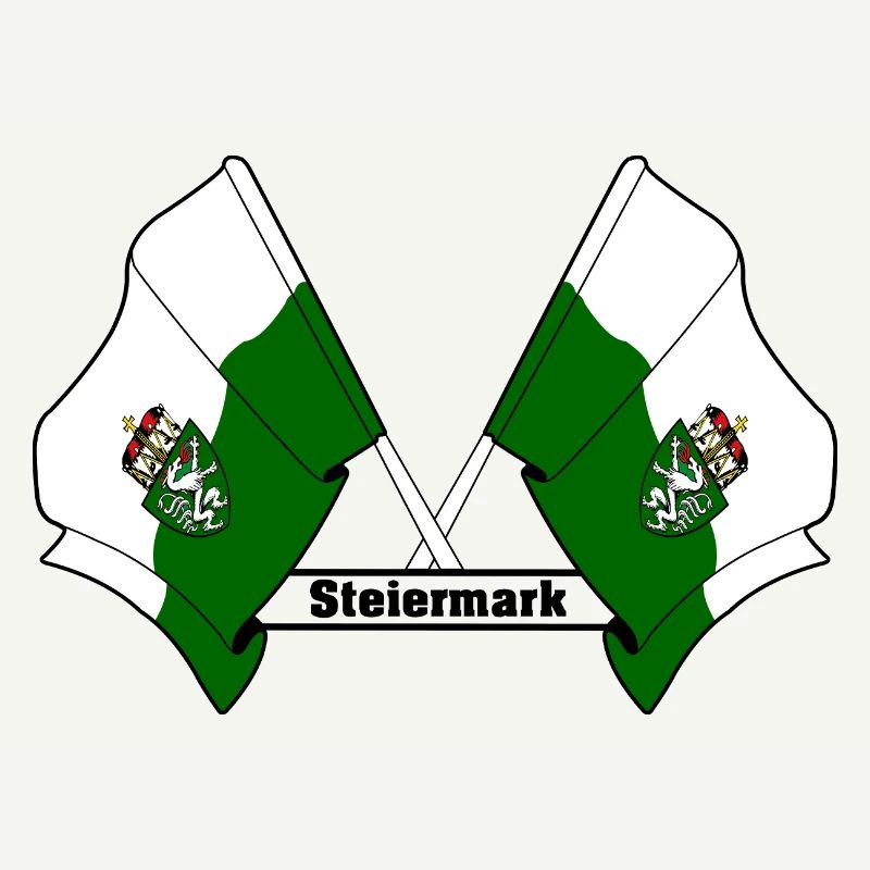 Drapeaux de Styrie avec texte