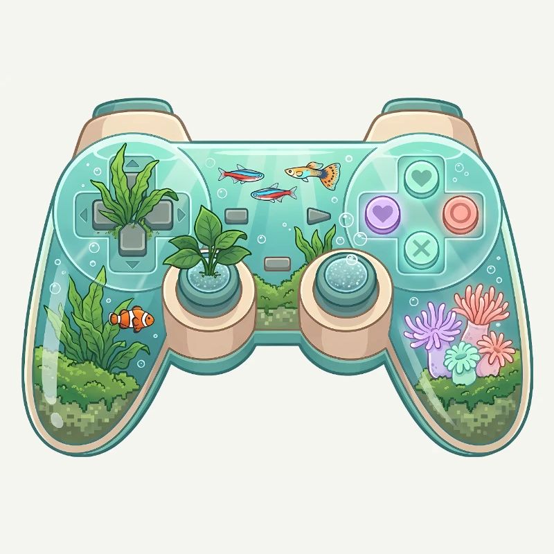 Ocean Controller - Cute Gaming Sticker