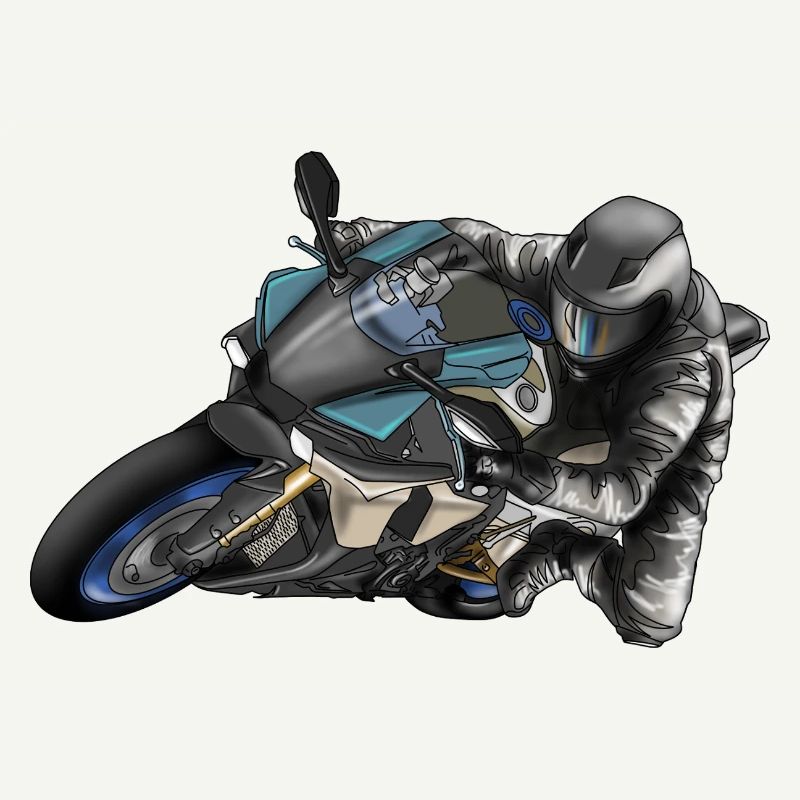 Adrénaline Conception de course de moto