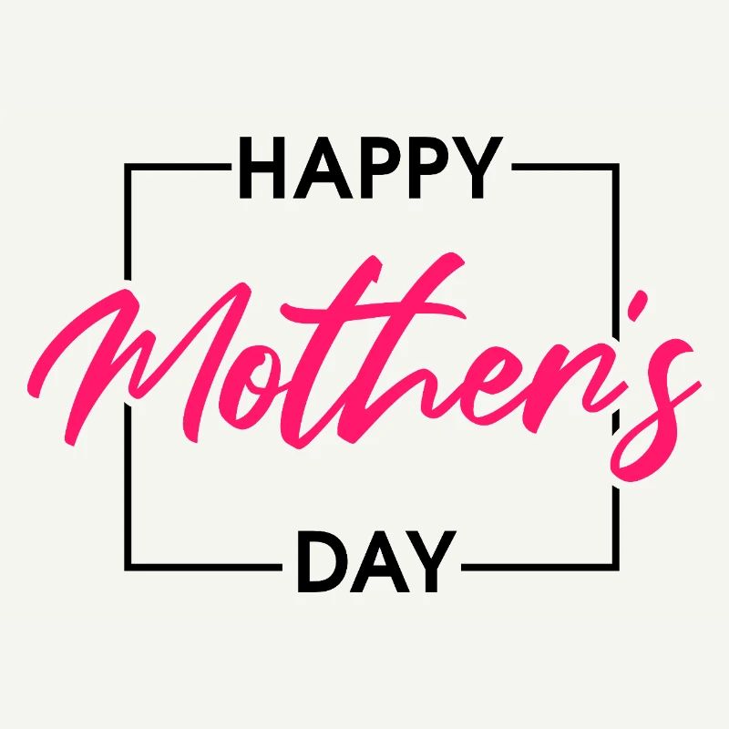 Happy Mothers Day Elegant Pink Script Design