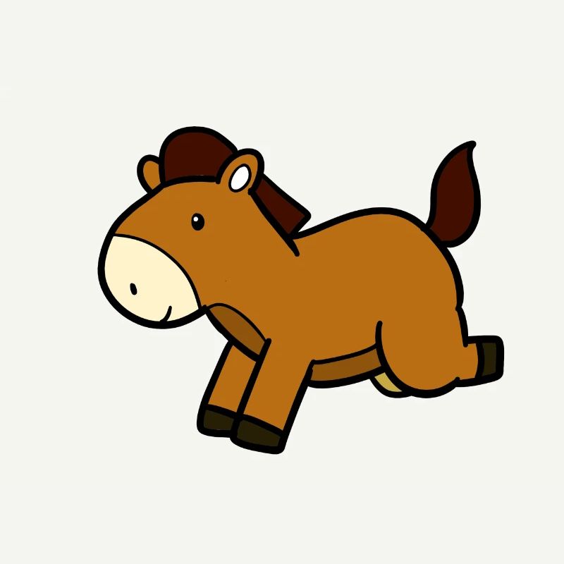 Springendes Pferd