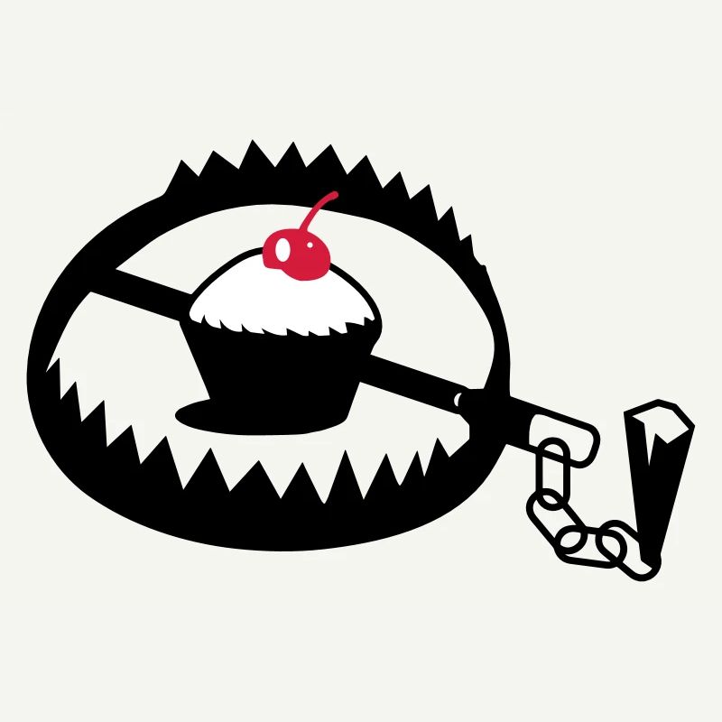 Fangeisen mit Cupcake
