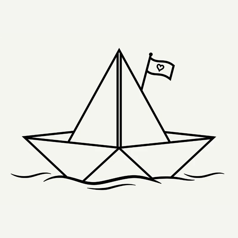 Papierboot Papierschiff